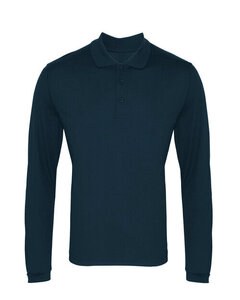 Premier Workwear PR617 - Men's Long Sleeve Moisture-Wicking Polo Shirt