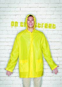 BLADO PVC Durable PVC Raincoat with Hood and Press-Stud Fastening - GiftRetail KC5101