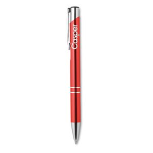 BERN Sleek Aluminium Push Button Pen with Black Ink - GiftRetail KC8893