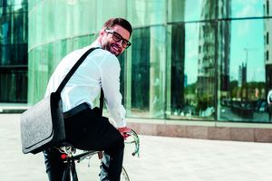 BAGLO RPET Eco-Friendly RPET Felt Laptop Messenger Bag - GiftRetail MO6186