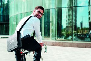 BAGLO RPET Eco-Friendly RPET Felt Laptop Messenger Bag - GiftRetail MO6186