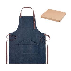 DENIPUR Premium Adjustable Denim Kitchen Apron with Pockets - GiftRetail MO6264