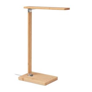 NEAT LIGHT Eco-Friendly Bamboo Desk Lamp with Wireless Charger - GiftRetail MO6346