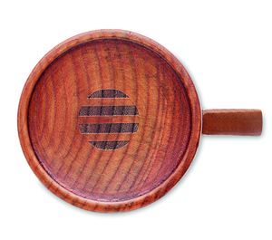 Handcrafted Oak Wooden Mug - 280ml Capacity - GiftRetail MO6363