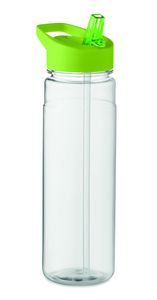 ALABAMA RPET Eco-Friendly 650ml RPET Bottle with Flip Lid and Straw - GiftRetail MO6467