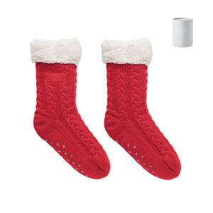 CANICHIE Cozy Cable Knit Slipper Socks with Sherpa Lining - GiftRetail MO6573