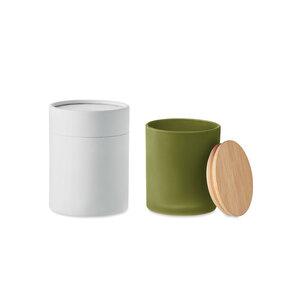 KEOPS SMALL Eco-Friendly Bamboo Lid Scented Candle 120g - GiftRetail MO6612