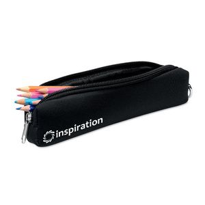 IRIS Compact Foam Pencil Case with Carabiner Clip - GiftRetail MO8176