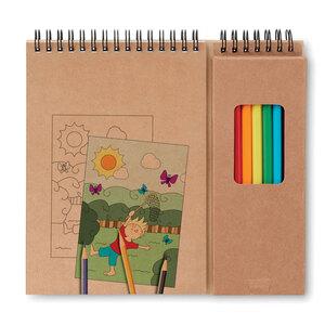 COLOPAD Colouring set with notepad - GiftRetail MO8769