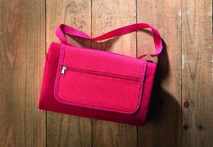 GOODTIMES Foldable Fleece Picnic Blanket 150x120CM - GiftRetail MO8822