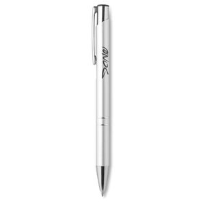 BERN Elegant Aluminium Push Button Pen with Blue Ink - GiftRetail MO8893