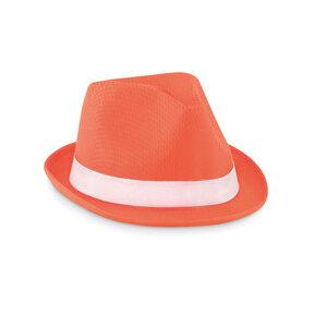 WOOGIE Vibrant Polyester Straw Hat with White Band - GiftRetail MO9342