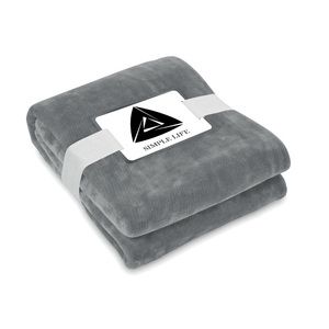LOGAN RPET Eco-Friendly RPET Flannel Fleece Blanket 280gsm - GiftRetail MO6804
