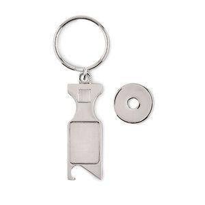 TOKEU Multi-Function Euro Token Keyring with Opener - GiftRetail MO6824