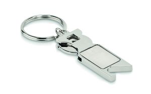 TOKEU Multi-Function Euro Token Keyring with Opener - GiftRetail MO6824