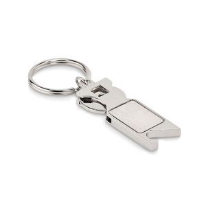 TOKEU Multi-Function Euro Token Keyring with Opener - GiftRetail MO6824