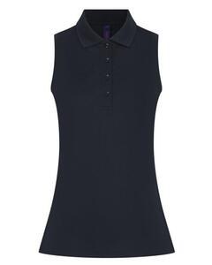 Henbury H477 - LADIES SLEEVELESS POLO SHIRT