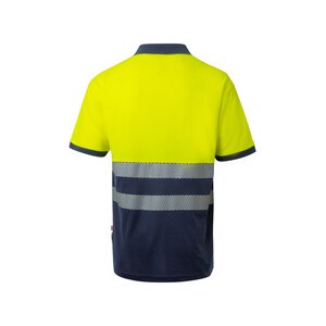 Velilla 36100 - Two-tone piqué polo shirt (150g/m²) with short sleeves, in cotton (55%) and polyester (45%)