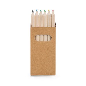 Pencil box with 6 coloured pencils - Egotier 91750