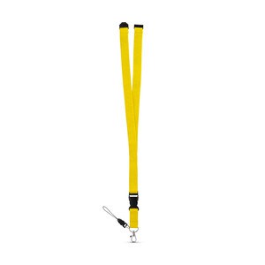 Polyester lanyard with metal carabiner - Egotier 94402