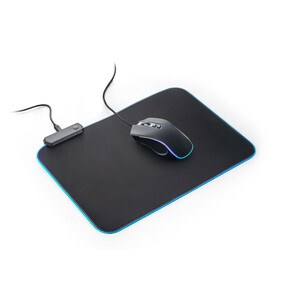 Gaming mouse mat with RGB LED lights in polyester - Egotier 97134