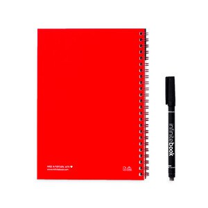 InfiniteBook 33200 - A5 Infinitebook with flexible cover and 15 plain whiteboard pages