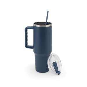 Large stainless steel travel cup (91% recycled) with vacuum insulated double wall and a matt finish 1300 mL - Egotier 94373
