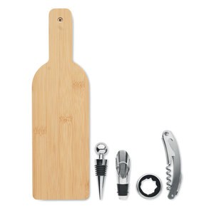 VINOVAULT SET Bottle shaped wine set - GiftRetail MO2381
