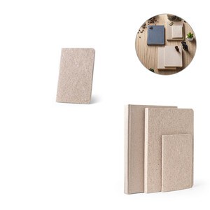 A6 notepad with flexible cover made from tea leafs waste (65%) - Egotier 93293