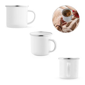 350 mL enamel mug suitable for sublimation - Egotier 94319