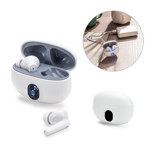 Wireless earphones with 4 hours of battery life on recycled ABS (100% rABS) - Egotier 97188