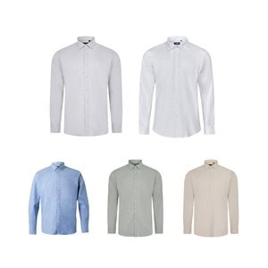 Velilla 36159 - Men's Oxford shirt (180 g/m²) in cotton (50%), polyester (45%) and elastane (5%)