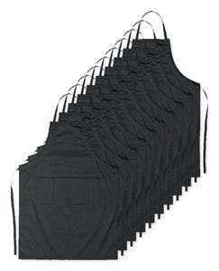Pack of 100 GiftRetail MO8441 - FITTED KITAB Premium Adjustable Kitchen Apron with Pockets