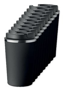 Pack of 10 GiftRetail MO6276 - BRACE Premium Double Wall Stainless Steel Tumbler 350ml