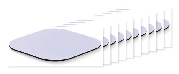 LIENZO Durable Polyester Sublimation Coaster with Rubber Base