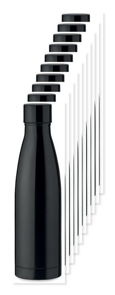Pack of 10 GiftRetail MO9812 - BELO BOTTLE 500ml Copper Insulated Stainless Steel