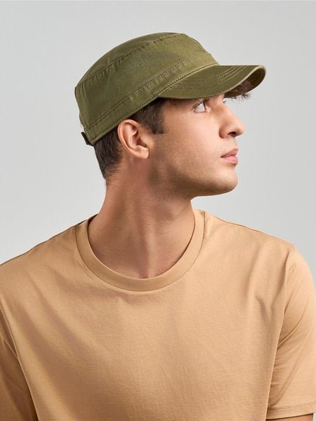 Atlantis Uniform S 2 Panel Unstructured Curved Visor Twill Organic Military Cap