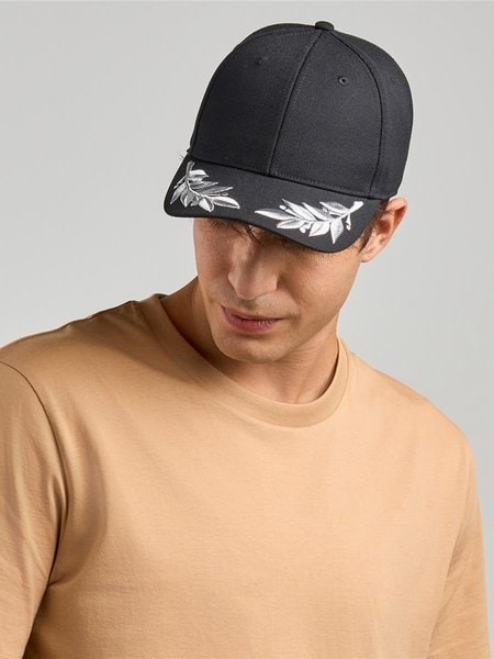 Atlantis Winner S 6 Panel Structured Mid Profile Curved Visor Laurel Embroidered Recycled Cap