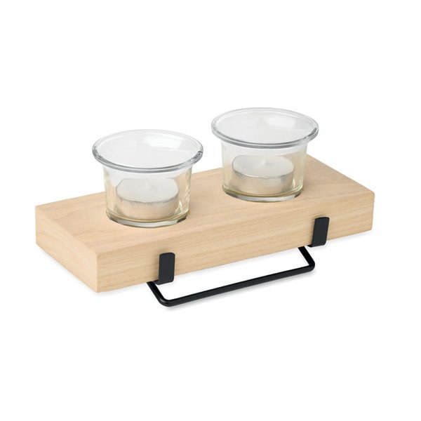 IRONDLE Tea light holder set with stand