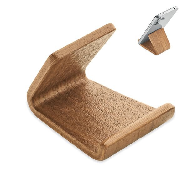 HOLD Walnut wood phone stand